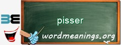 WordMeaning blackboard for pisser